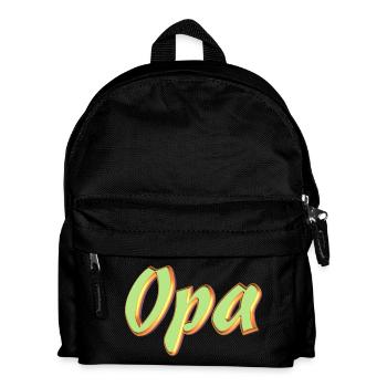 Kosename Opa 3D Style - Kinder Rucksack - Schwarz - Vorne