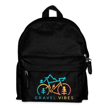 Graphique vibrant de piste de vélo de gravier - Sac à dos Enfant - noir - Devant