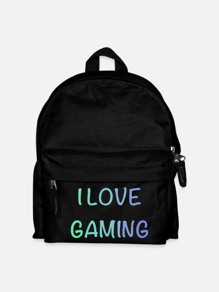 I Love Gaming - Kids' Backpack - black