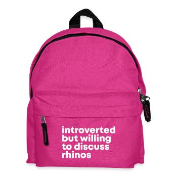 Rhinocéros - Sac à dos Enfant - fuchsia - Devant