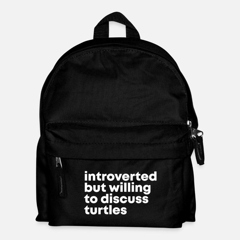 Schildkröte - Kinder Rucksack - Schwarz