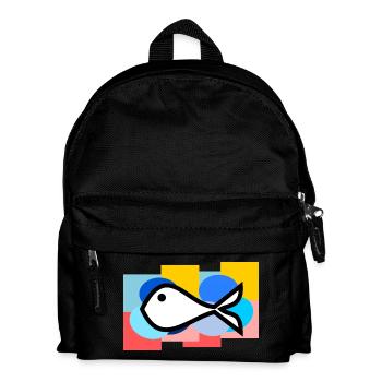 POISSON. MEMOIRE. SARDINE. POISSON D'AVRIL. MER - Sac à dos Enfant - noir - Devant