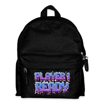 Player 1 Ready - Kinder Rucksack - Schwarz - Vorne
