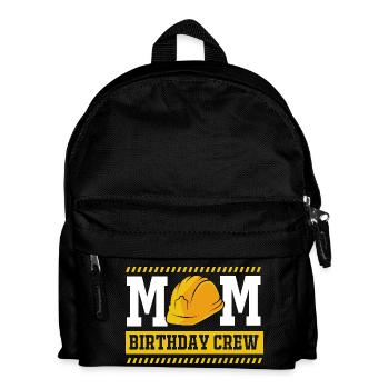 Baustelle Kindergeburtstag - Kinder Rucksack - Schwarz - Vorne