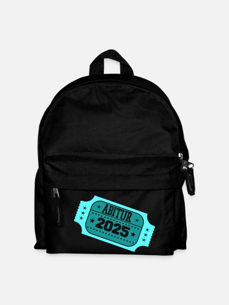 abitur 2025 stempel - Kinder Rucksack - Schwarz