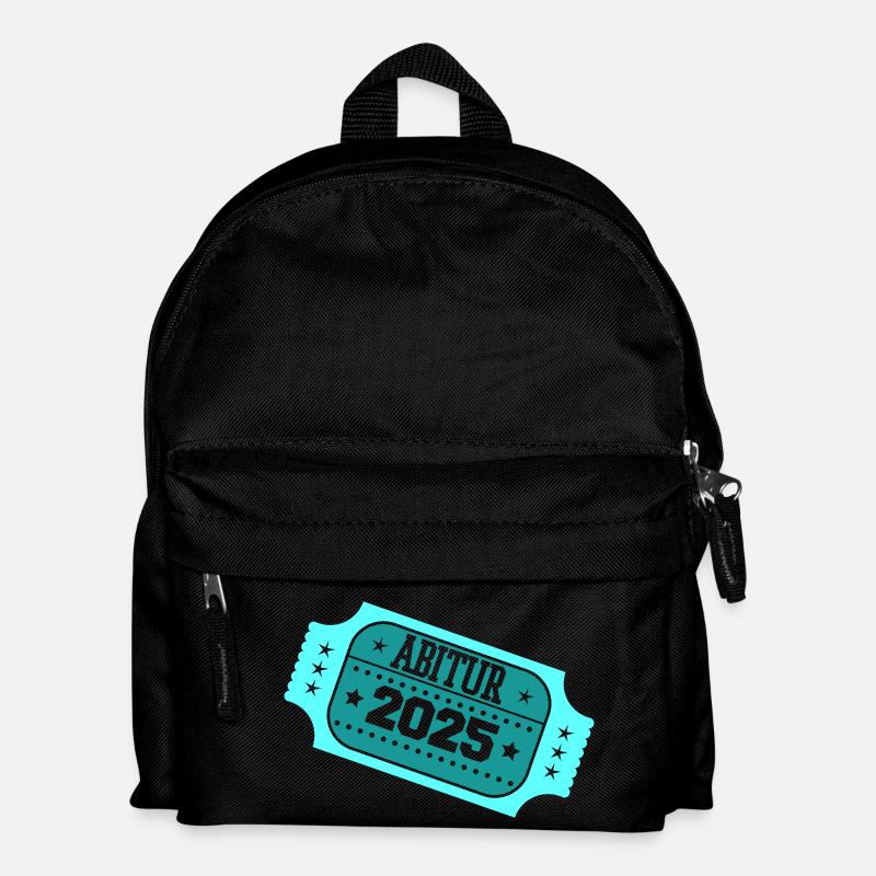 abitur 2025 stempel - Kinder Rucksack - Schwarz