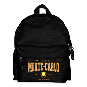 Tournoi de tennis de Monte-Carlo sur terre battue - Sac à dos Enfant - noir - Devant