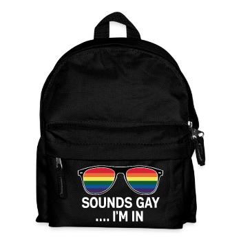 Lustige Pride-Erklärung - Kinder Rucksack - Schwarz - Vorne