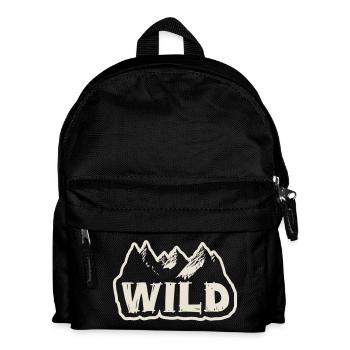 In die Wildnis [Weiß] - Kinder Rucksack - Schwarz - Vorne