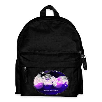 Flore génitale brillante - Sac à dos Enfant - noir - Devant