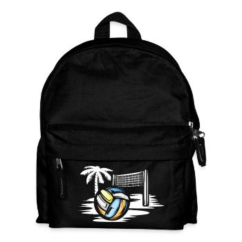 Volleyball on the Beach - Beach Volleyball Symbol - Kids' Backpack - black - Front