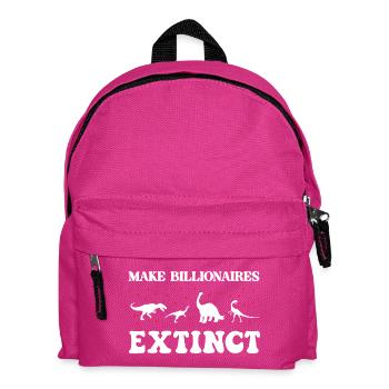 Milliardäre aussterben lassen - Kinder Rucksack - Fuchsia - Vorne
