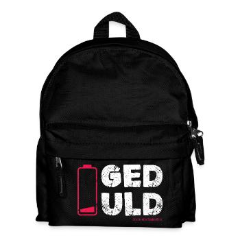 Patience – not my core competence Statement - Kids' Backpack - black - Front