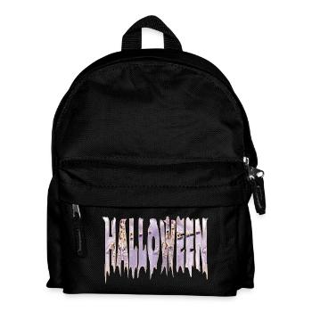 Icy Halloween Lettering Skeleton Gothic - Kids' Backpack - black - Front