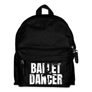 Funny ballet dancer - Kids' Backpack - black - Front