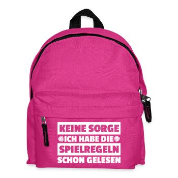 Spielregeln gelesen Gesellschaftsspiel Brettspiel - Kinder Rucksack - Fuchsia - Vorne