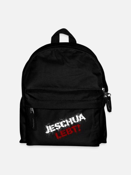 Yeshua vit blanc et rouge - Sac à dos Enfant - noir