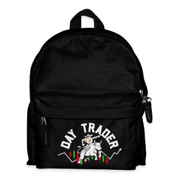 Stock Exchange Crypto Stock Market Trader Investor - Kids' Backpack - black - Front