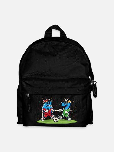 67 Six Seven Carnival Costume Fußball Italien Meme - Kinder Rucksack - Schwarz