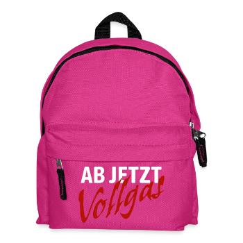 From now on full throttle - good intentions - Kids' Backpack - fuchsia - Front