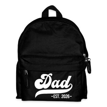 Dad EST. 2026, Geschenk für stolze Väter - Kinder Rucksack - Schwarz - Vorne