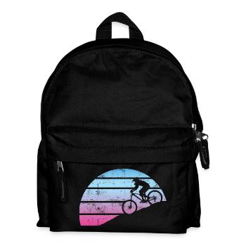 Fahhrrad Sunset - Kinder Rucksack - Schwarz - Vorne