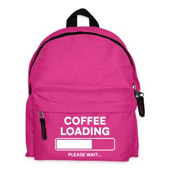 Coffee Loading Please Wait - Kinder Rucksack - Fuchsia - Vorne