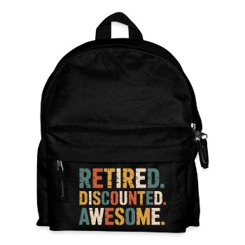 Senior Discount Ruhestand Humor - Kinder Rucksack - Schwarz - Vorne