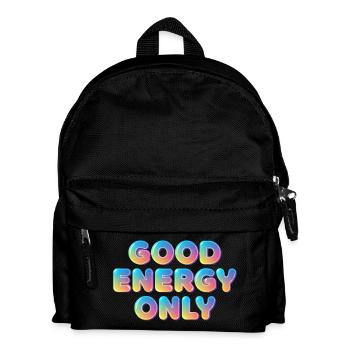 Only Good Energy – Faute de frappe 3D colorée - Sac à dos Enfant - noir - Devant