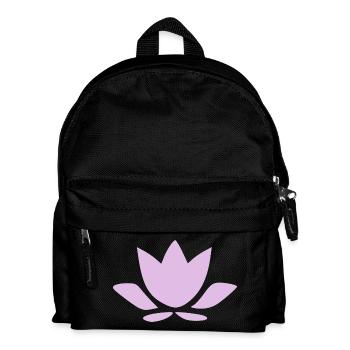 Lotus Flower Lotus Flower Violet Flower Flower Yoga - Kids' Backpack - black - Front
