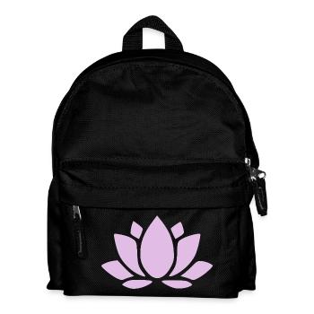 Fleur de lotus Fleur de lotus Fleur de lotus Fleur de violette Fleur de yoga - Sac à dos Enfant - noir - Devant
