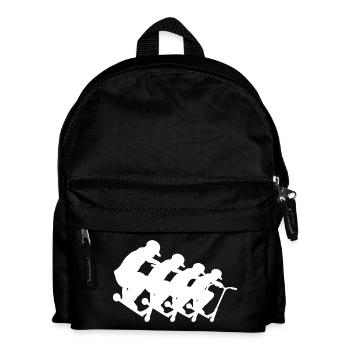 Racing Cyclists Pack Silhouette - Kinder Rucksack - Schwarz - Vorne