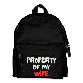 Propriété de ma femme - Sac à dos Enfant - noir - Devant
