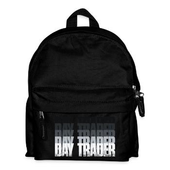 Day Trader Aktienmarkt Börse Trader - Kinder Rucksack - Schwarz - Vorne