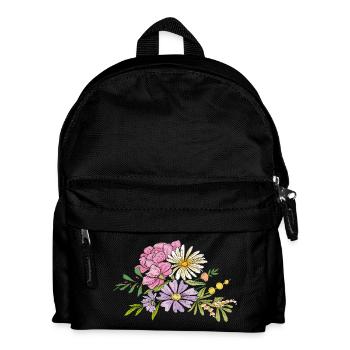Bouquet of flowers - Kids' Backpack - black - Front