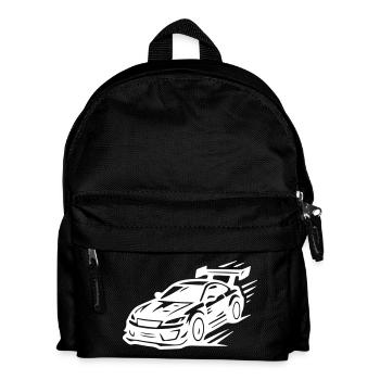 Voiture Sport Voiture Symbole Turbo - Sac à dos Enfant - noir - Devant