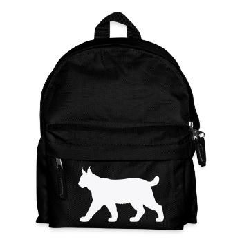 Lynx Silhouette White - Kids' Backpack - black - Front