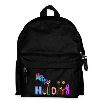 Happy holidays - Kids' Backpack - black - Front