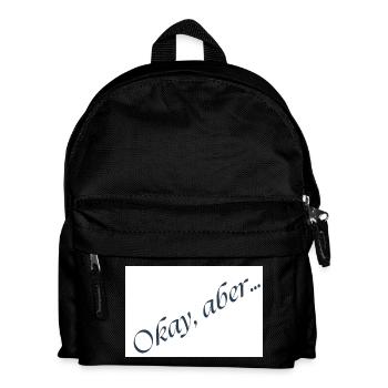 D’accord, mais... Message en italique - Sac à dos Enfant - noir - Devant