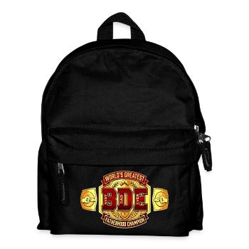 Best Dad Ever - Titelkampf Gürtel - Kinder Rucksack - Schwarz - Vorne