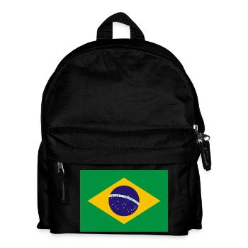 Brazil flag banner - Kids' Backpack - black - Front