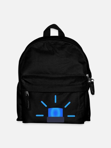 blue light - Kids' Backpack - black