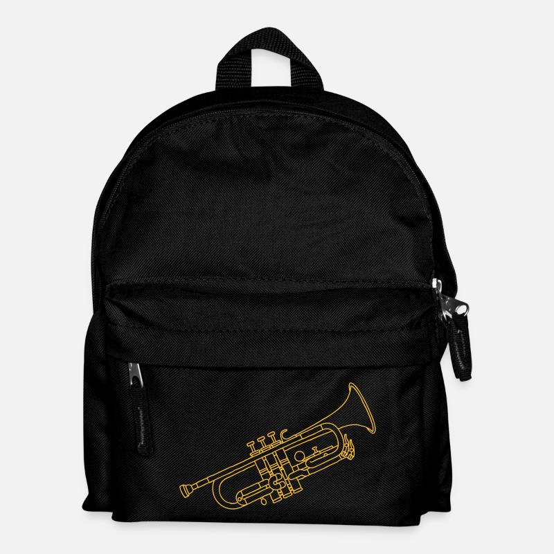Trumpet brass instrument - Kids' Backpack - black