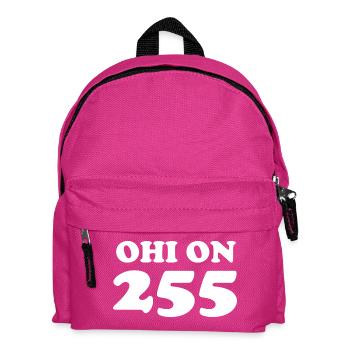 # 255000 coupe de 255 texte blanc - Sac à dos Enfant - fuchsia - Devant