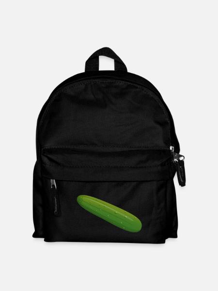 Gurke - Kinder Rucksack - Schwarz
