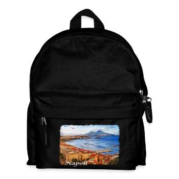 The Gulf of Naples in Italy - Kids' Backpack - black - Front