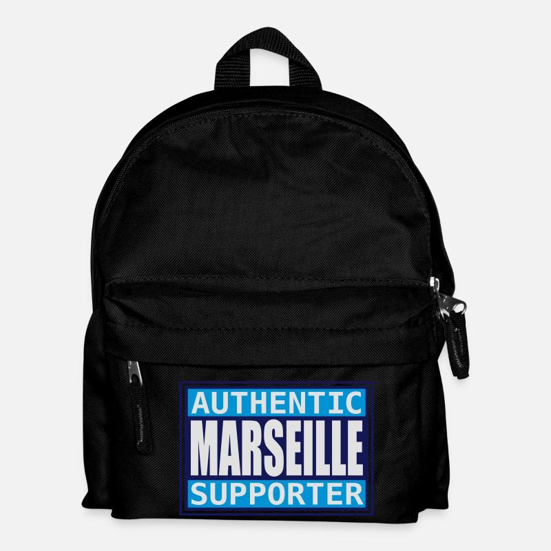 Authentic Marseille supporter - Sac à dos Enfant - noir