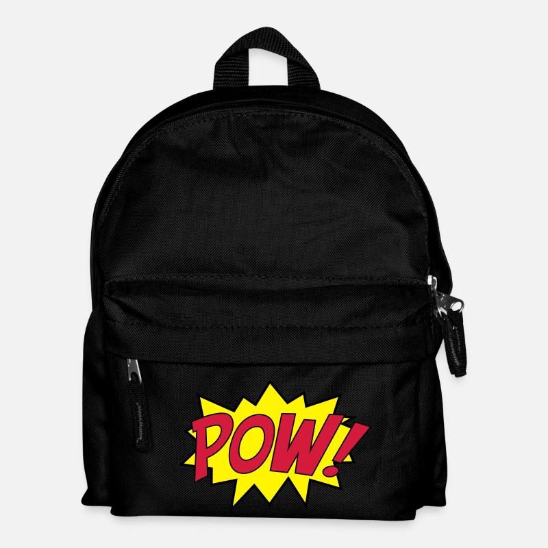 pow_punch - Kinder Rucksack - Schwarz