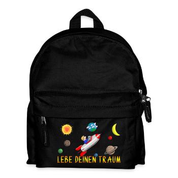 Live your dream - Kids' Backpack - black - Front
