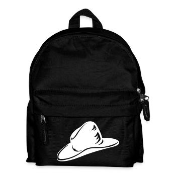 Ein weißer Hut - Kinder Rucksack - Schwarz - Vorne